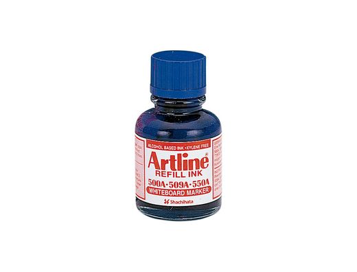 Tinta Artline Azul para Rotulador Pizarra Blanca 500-A Frasco de 20 Ml