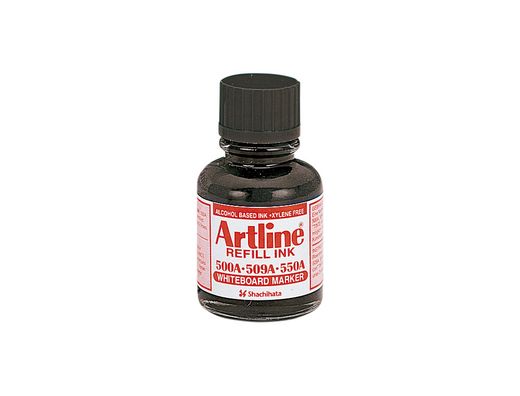 Tinta Artline Negro para Rotulador Pizarra Blanca 500-A Frasco de 20 Ml