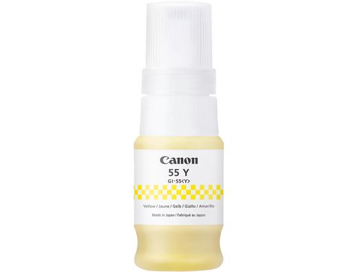 Tinta canon gi-55y amarillo botella 40 ml
