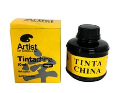 Tinta China Artist Negra Frasco de 60 Ml