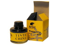 Tinta China Artist Negra Frasco de 60 Ml