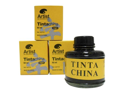 Tinta China Artist Negra Frasco de 60 Ml