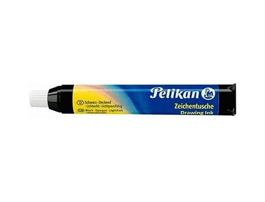 Tinta china pelikan negro n.17 tubo de 9 ml blister de 1 unidad