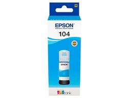Tinta epson ecotank 104 et-2710 / 2711 / 2712 / 2720 / 2726 / 4700 cian 7500 paginas