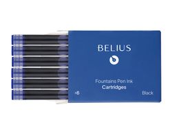 Tinta estilografica belius azul caja 6 cartuchos