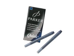 Tinta Estilografica Parker Azul Permanente -Caja de 5 Cartuchos