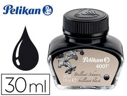 Tinta estilografica pelikan 4001 negro brillante frasco 30 ml