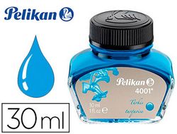 Tinta estilografica pelikan 4001 turquesa frasco 30 ml