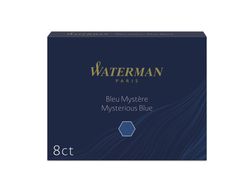 Tinta estilografica waterman standard azul/negro caja de 8 cartuchos