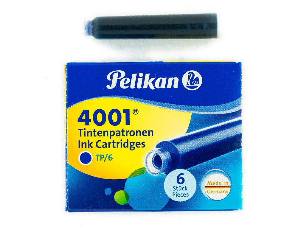 Tinta Pelikan estilográfica azul real lavable (6 unidades)