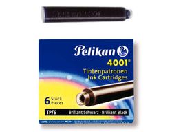 Tinta Pelikan estilográfica negro (6 unidades)