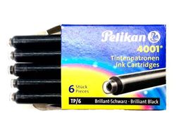 Tinta Pelikan estilográfica negro (6 unidades)