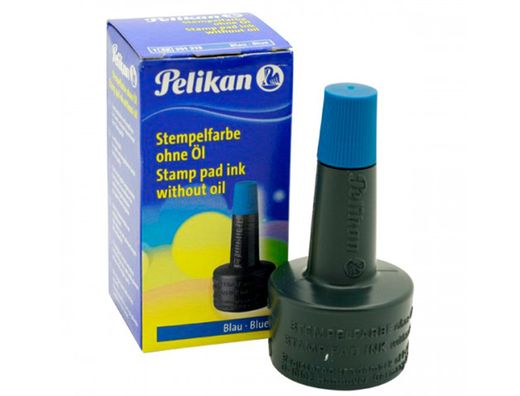 Tinta Pelikan para sellar azul 28 ml