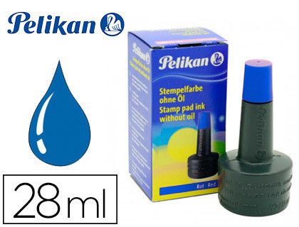 Tinta Pelikan para sellar azul 28 ml