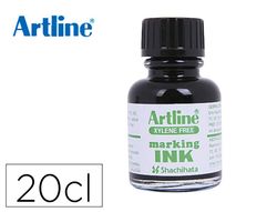 Tinta rotulador artline esk-20 negro frasco de 20 cc sin xileno