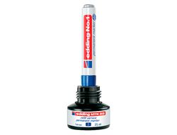 Tinta rotulador edding mtk25 con sistema capilar color azul frasco de 25 ml