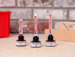 Tinta rotulador edding mtk25 con sistema capilar color azul frasco de 25 ml