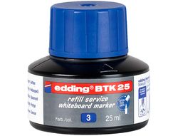 Tinta rotulador edding pizarra blanca btk-25 color azul frasco de 25 ml