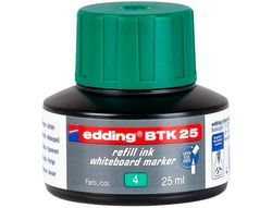 Tinta rotulador edding pizarra blanca btk-25 color verde frasco de 25 ml
