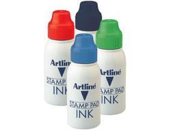 Tinta Tampon Artline Azul -Frasco de 50 Cc