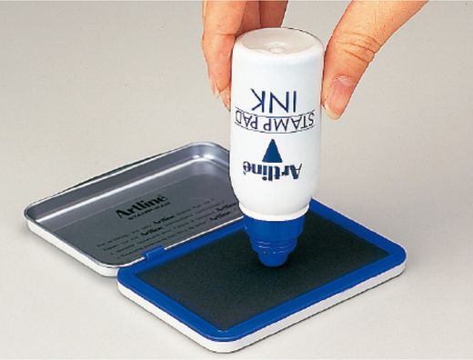Tinta Tampon Artline Azul -Frasco de 50 Cc