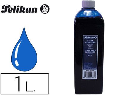 Tinta Tampon Pelikan Azul -Frasco de 1 Litro