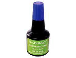 Tinta Tampon Q-Connect Azul -Frasco de 28 Ml