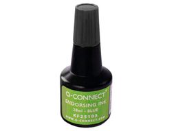 Tinta Tampon Q-Connect Negro -Frasco de 28 Ml