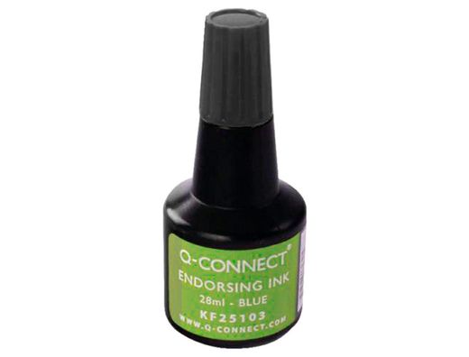Tinta Tampon Q-Connect Negro -Frasco de 28 Ml