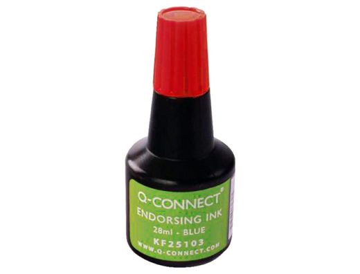Tinta Tampon Q-Connect Rojo -Frasco de 28 Ml