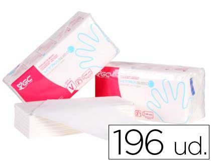 Toalla de Papel Mano Engarzada Ecologica 20X23 cm 2 Capas Paquete con 196 Unidades