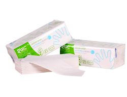 Toalla de Papel Mano Engarzada Ecologica Xtrasec 20X23 cm 2 Capas Paquete con 196 Unidades
