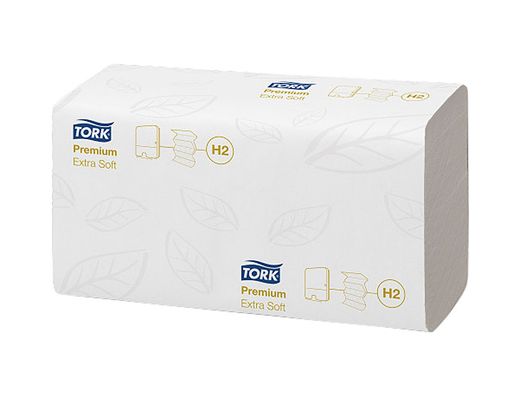 Toalla secamanos tork xpress extrasuave engarzada 2 capas 34x21,2 cm paquete de 100 unidades