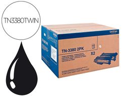 Toner brother hl5440d / 5450dn / 5470dw 16000 pag 2 pack negro