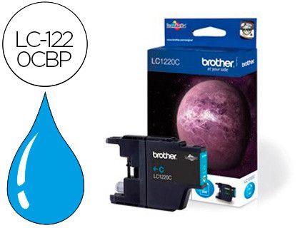 Toner Brother original LC1220CBP cian