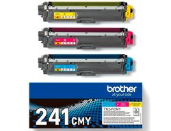 Toner brother tn241cmy hl3140 / 3170 / 3150 / dcp9020 / mfc9140 / 9330 / 9340 cian magenta yellow 1500 paginas