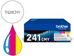 Toner brother tn241cmy hl3140 / 3170 / 3150 / dcp9020 / mfc9140 / 9330 / 9340 cian magenta yellow 1500 paginas