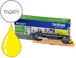 Toner brother tn247y dcp-l3510cdw / hl-l3270cdw / mfc-l3710cw amarillo 2300 paginas
