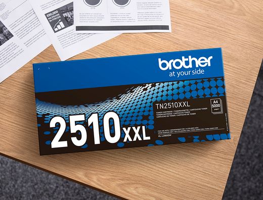 Toner brother tn2510xxl mfc-l2960dw / hl-l2865dw / mfc-l2980dw negro 5000 paginas