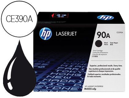 Toner CE390A HP original color negro