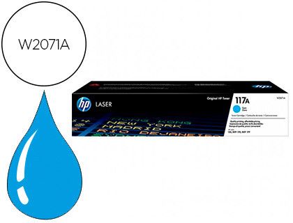 Toner hp 117a laser color 150a / 150nw / 178nw / 178nwg / 179fnw cian 700 paginas