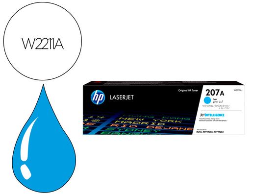 Toner hp 207a hp laserjet pro m255dw / m255nw / m282nw / m283fdn cian 1250 paginas
