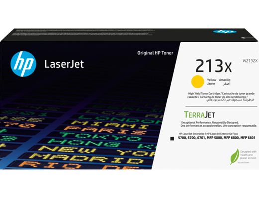 Toner hp 213x laserjet 5700/6700/6701/mfp 5800/6800/6801 amarillo 6000 paginas