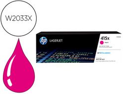 Toner hp 415x laser color m454 / mfp m479 magenta 6000 paginas