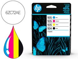 Toner hp 934/935 y 6zc72ae multi pack negro / cian / magenta / amarillo