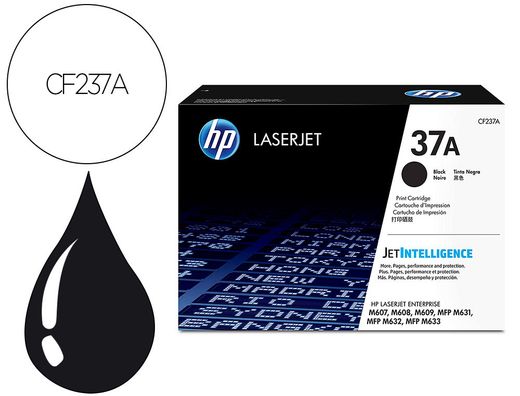 Toner hp laser 37a cf237a negro 11000 paginas