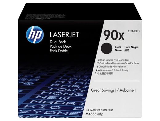 Toner hp laserjet pro 80x m401 m425 negro pack de 2 unidades 6900 paginas
