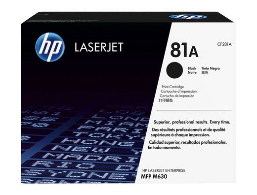Toner hp laserjet n.81 mfp m630 negro 10.500 paginas