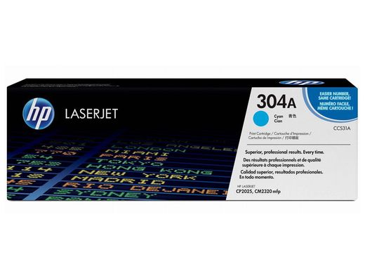 Toner HP original cian CC531A