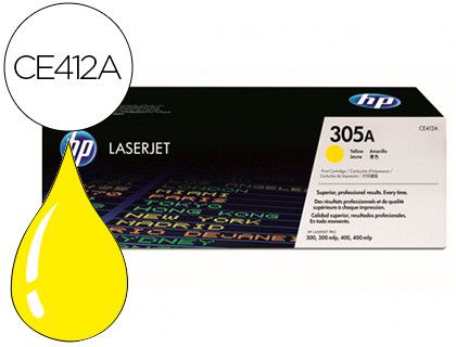 Toner HP original color amarillo 305A